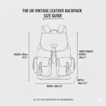 Flydigito Vintage Leather Laptop Backpack - 15" - Image 4