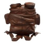 Extra-Large Vintage Leather Rucksack Laptop Backpack, 17-Inch, Brown - Image 7