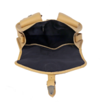 Handcrafted Leather Messenger Crossbody Bag, Vintage Tan Multi‑Pocket Satchel for Women - Image 8