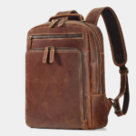 Kleos Full-Grain Leather Laptop Backpack, Brown, 15‑Inch - Image 6