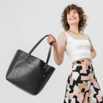 Classic Black Pebbled Leather Tote Bag, Large Women’s Shoulder Bag - Image 7