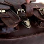 Handcrafted Ebony Brown Leather Crossbody Satchel, Multi‑Pocket Bag for Women - Image 8