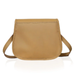 Handcrafted Leather Messenger Crossbody Bag, Vintage Tan Multi‑Pocket Satchel for Women - Image 5