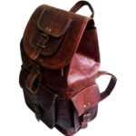 Flydigito Vintage Leather Laptop Backpack - 15" - Image 2